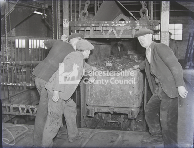 Miners and coal cart