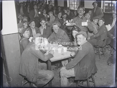 Miners in the mess hall