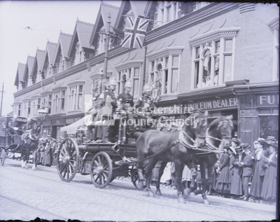 Coronation Of George V: Fire Engine In Parade