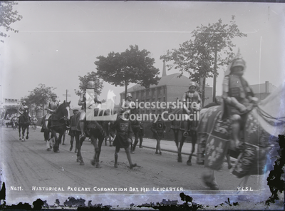 Knights On Horseback In Coronation Day Parade