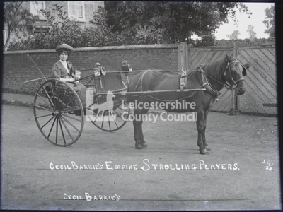 Horse Drawn Vehicle - Cecil Barrie's Empire Strolling Players	
