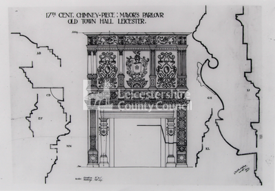Schematics of Mayor's Parlour fireplace	