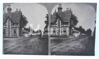Hinckley Toll Gate (stereoscopic photo)