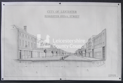 Copies of Plans of Leicester New bypass		
