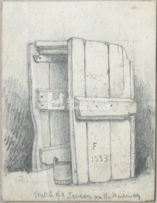 Sketch of a Screen on the Railway F 1833