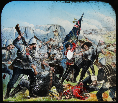Boer War Battle Scene	