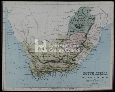 Boer War - Map of Africa	