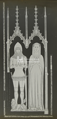 Sir William De Burgate and wife Alianora, 1409	