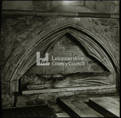 Castle Donnington, Leics.  Effigy in chancel.