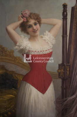 Lady in a Red Corset