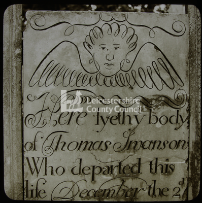 Slate headstone, 1724 - Stoughton, Leics