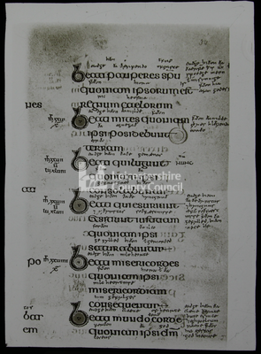 Part of page of Lindisfarne Gospels