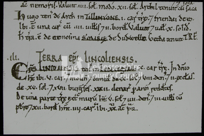 Page of Domesday Book