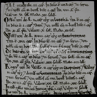 Page of Domesday Book 