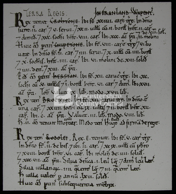Page of Domesday Book 