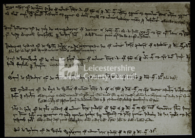 Part of Leicester Portmanmoot, c.1260	