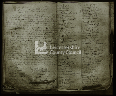 Gadsby parish register, 1645