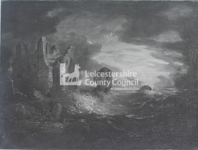 Peele Castle In A Storm, Cumbria - Painting By George Howland Beaumont