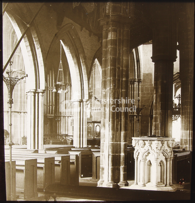 Leicester St. Martin's Church Font, pre-1922