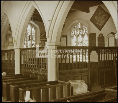 Church interior, Hungerton, Leics.	