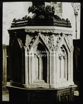 Font (decorated c.1340-1350)  Nosely, Leics.			