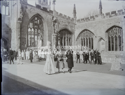 Royal Visit To Coventry Cathedral- Queen And Prince Philip In Ruins
