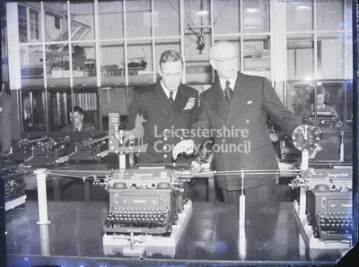 Royal Visits - George VI visiting Imperial typewriter offices