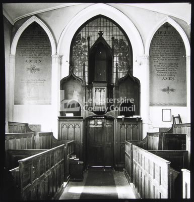 Church Interior, Teigh, Rutland	