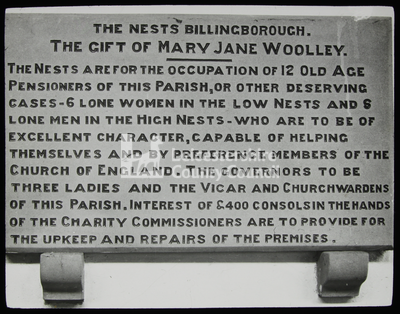 'The Gift of Mary Jane Woolley', Billingborough