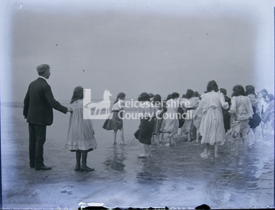Mablethorpe Summer Camp: girls on beach