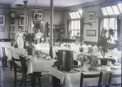 Mablethorpe Summer Camp: Staff in dining room 