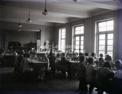 Mablethorpe Summer Camp: Children seated at tables		