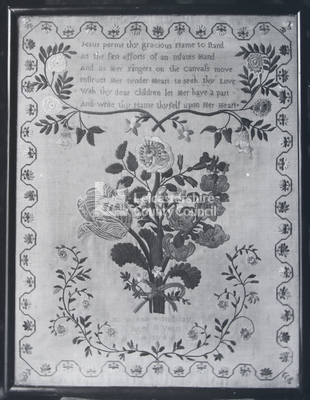 Needlework poem by Mary Ann Halliday, Aged 10, 1831	