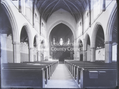 Interior of church looking toward chancel 