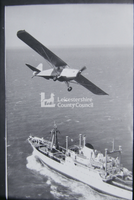 Auster aircraft and Antarctic vessel