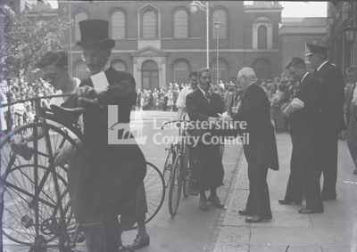 Coronation 1953 - Men with bicycles