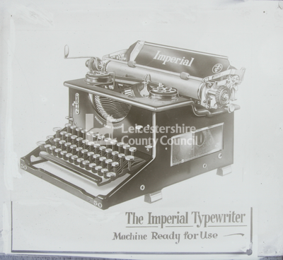 Advertisement for Imperial typewriter