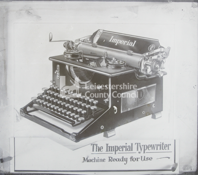 Advertisement for Imperial typewriter