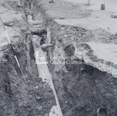 Archaeology - Sewer Pipe trench, Newarke