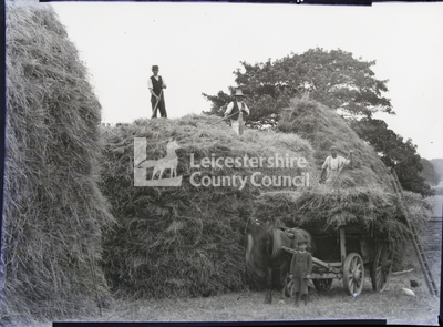 Haymaking: building stacks from wagon