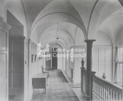 The Knoll: interior view of hallway 