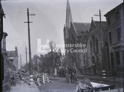 Bombing Damage In Highfields, Leicester