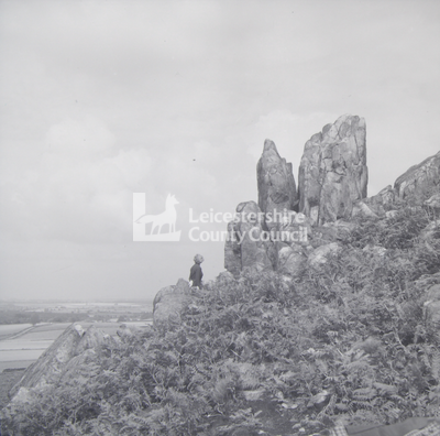(High) Sharpley Landscape with tall rock outcrop 