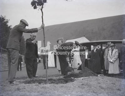 King and Queen at Opening of Ladybower Reservoir	