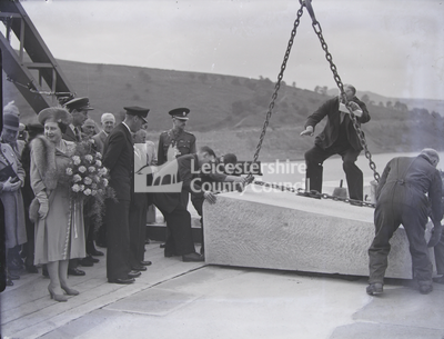 King and Queen at Opening of Ladybower Reservoir	