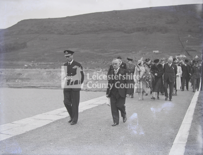 King and Queen at Opening of Ladybower Reservoir