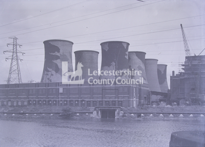 Power Station Cooling Towers In Wartime Camouflage