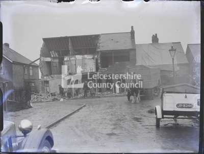 Gypsy Lane, Leicester: Demolished building from street