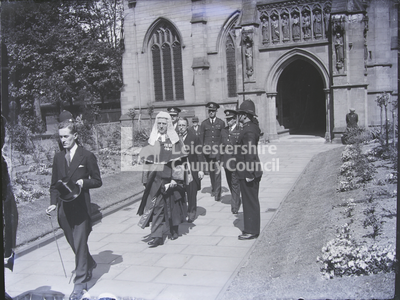Opening Leicester Assizes: Procession From Leicester Cathedral