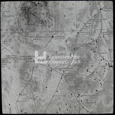 LS2655 Map of Roman Leicestershire